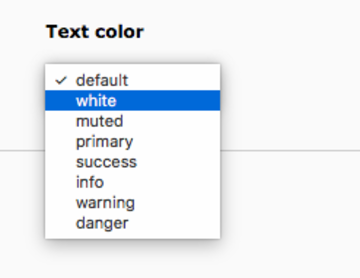 Text color Text color