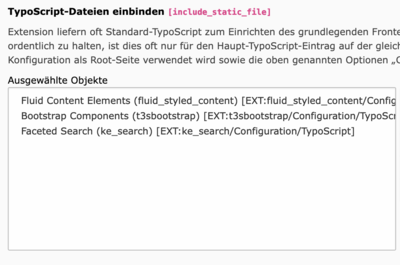 Statische Tempalates einschließen