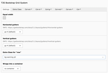Main Settings Main Settings
