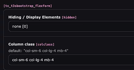 Column class