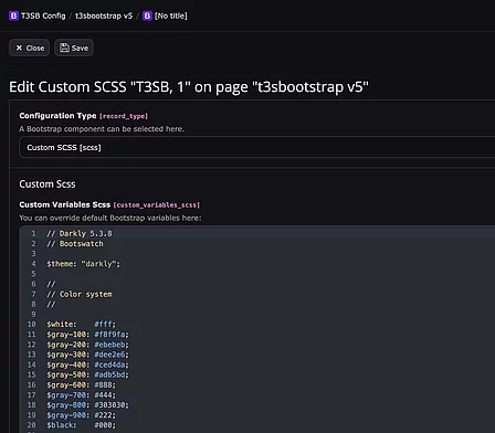 T3SB Config -> edit -> SCSS T3SB Config -> edit -> SCSS