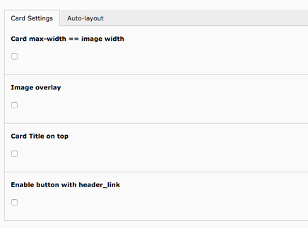 Card / Erscheinungsbild