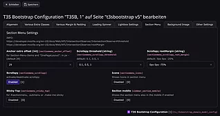 Section Menu