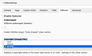 Extension Configuration