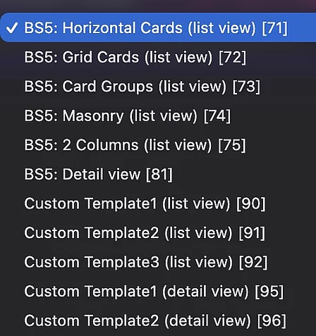 Template Layouts Template Layouts